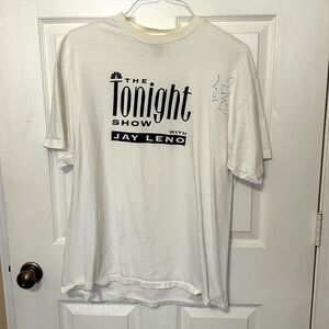 Vintage The Tonight Show Jay Leno Signature T-Shirt Size XL